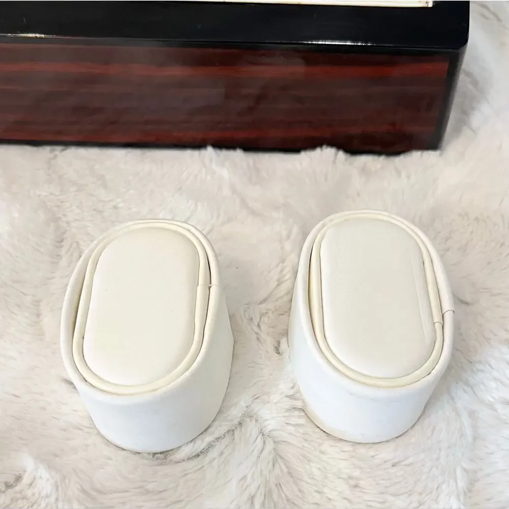 Automatic Watch Winder Box Double 2 Slot Display Storage Luxury Rototion Wooden